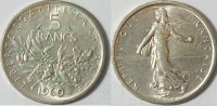 Frankreich 5 FrancsSilber Med. Kursmünze