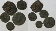 Antike diverse Lot von 5 verschiedenen unbestimmten Stücken