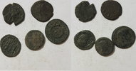 Antike diverse Lot von 5 verschiedenen unbestimmten Stücken