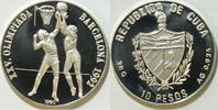 Kuba 10 Peso 1992 Olympische Spiele 1992   Basketball PP gekapselt mit M... 89,00 EUR  zzgl. 5,90 EUR Versand
