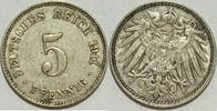 Kaiserreich 5 Pf 1911 J ss 1,00 EUR Differenzbesteuert nach §25a UStG zzgl. 5,90 EUR Versand
