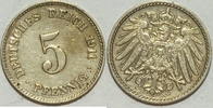 Kaiserreich 5 Pf 1911 J ss 1,00 EUR Differenzbesteuert nach §25a UStG zzgl. 5,90 EUR Versand