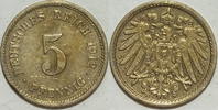 Kaiserreich 5 Pf 1912 E ss 1,00 EUR Differenzbesteuert nach §25a UStG zzgl. 5,90 EUR Versand