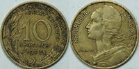 Frankreich 10 Centimes 1963 ss 1,50 EUR Differenzbesteuert nach §25a UStG zzgl. 5,90 EUR Versand