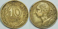 Frankreich 10 Centimes 1967 ss 1,50 EUR Differenzbesteuert nach §25a UStG zzgl. 5,90 EUR Versand