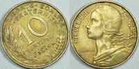 Frankreich 10 Centimes 1974 ss 1,50 EUR Differenzbesteuert nach §25a UStG zzgl. 5,90 EUR Versand