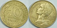 Frankreich 10 Centimes 1977 ss 1,50 EUR Differenzbesteuert nach §25a UStG zzgl. 5,90 EUR Versand