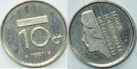Niederlande 10 Cent 1991 vz 1,00 EUR Differenzbesteuert nach §25a UStG zzgl. 5,90 EUR Versand