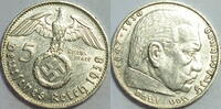3. Reich 5 RM 1938 D ss-vz 22,50 EUR Differenzbesteuert nach §25a UStG zzgl. 5,90 EUR Versand