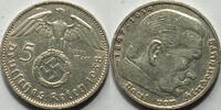 3. Reich 5 RM 1938 F ss-vz 22,50 EUR Differenzbesteuert nach §25a UStG zzgl. 5,90 EUR Versand