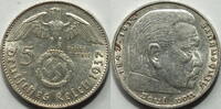 3. Reich 5 RM 1937 J vz 22,50 EUR Differenzbesteuert nach §25a UStG zzgl. 5,90 EUR Versand