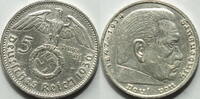 3. Reich 5 RM 1936 E ss-vz 22,50 EUR Differenzbesteuert nach §25a UStG zzgl. 5,90 EUR Versand
