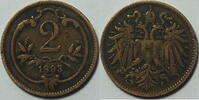 Österreich 2 Heller Franz Joseph I. (1848-1916) -