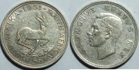5 Shilling 1951 Südafrika Springbock ss