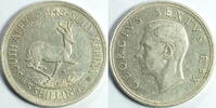 5 Shilling 1948 Südafrika Springbock vz