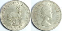 Südafrika 5 Shilling Springbock -