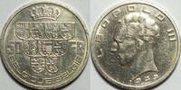 Belgien 50 Francs Leopold III., 1934-1951 -