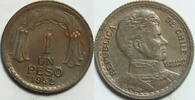 Chile 1 Peso 1952 vz 3,95 EUR Differenzbesteuert nach §25a UStG zzgl. 5,90 EUR Versand