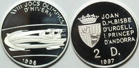 Andorra 2 Diners Olympische Winterspiele 1998 in Nagano (Japan) - Bobfahrer -