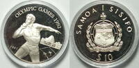 West Samoa 10 $ Olympische Barcelona 1992 Kugelstoßen -