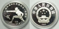 10 Yuan 1993 China Fechten PP gekapselt mit  MDM Zertifikat