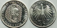 5 DM 1966 Deutschland Leibnitz PP leicht angelaufen