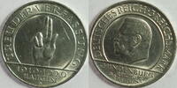 Weimar 3 Mark 1929 D Schwurhand vz - st