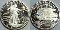 USA 1 Unze Feinsilber Walking Liberty NP 1 Unze Feinsilber -