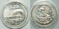 Mexico 25 Pesos Fußball Weltmeisterschaft 1986 -