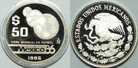 Mexico 50 Pesos Fußball Weltmeisterschaft 1986 -
