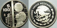 Mexico 100 Pesos Fußball Weltmeisterschaft 1986 -
