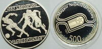 500 Forint 1982 Ungarn Fußball Weltmeisterschaft 1982 PP  gekapselt mit Zertifikat