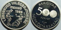 500 Forint 1986 Ungarn Fußball WM 1986 Mexico PP  gekapselt