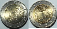 Deutschland 2 € 2008 Römische Verträge bfr, vz-st 4,00 EUR  zzgl. 5,90 EUR Versand