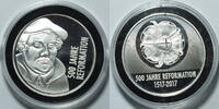  2017 Deutschland 500 Jahre Reformation Martin Luther Medallie in Silber  ca. 15 Gramm PP  gekapselt