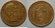 Belgien 20 Francs Gold Typ A Randinschrift lesbar bei liegendem Portree Auflage: 2505 Stück