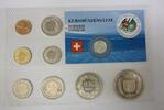 Schweiz Kursmünzsatz 8,86 SFR plus 1 $ Liberia