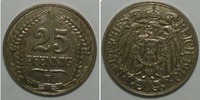 Kaiserreich 25 Pfennig Kursmünze