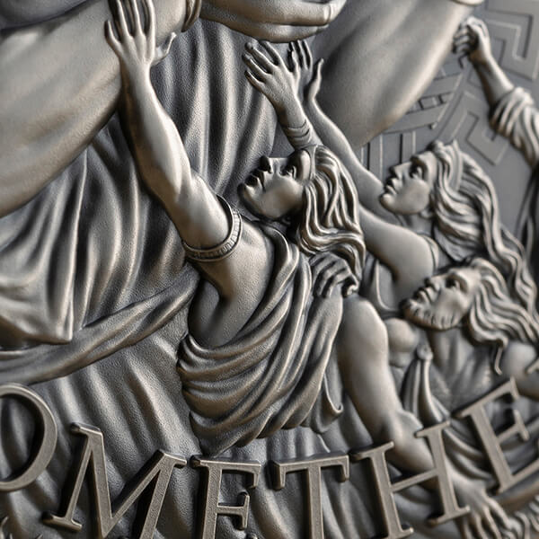 Cameroon 2023 Prometheus The Great Greek Mythology 3 oz Antique finish ...