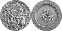 Nymphs and Satyr Celestial Beauty 5 oz Antique finish Silver Coin 5000 Francs CFA Cameroon 2023