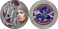Sarmatian Femina Bellator 2 oz Antique finish Silver Coin 2000 Francs CFA Cameroon 2024