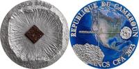 Cameroon 2000 Francs Gold Basin Meteorite Geography 50 g Antique finish Silver Coin 2000 Francs CFA -