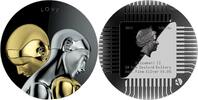 Tokelau 20 dollars Robots Love V1 The Next Evolution 3 oz Black Proof Silver Coin 20$ Tokelau 2021 -