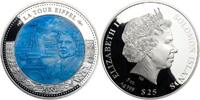 Solomon Islands La Tour Eiffel Mother of Pearl 5 oz Proof Silver Coin 25$ Solomon Islands 2023 25 dollars 2023 PP