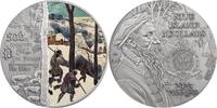 Niue 5 Dollars The Hunters in the Snow Pieter Bruegel 500th Anniversary 2 oz Antique finish Sil