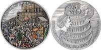 Tokelau 10 Dollars The Tower of Babel Fundamental Stories of the Bible 5 oz Antique finish Silver Coin 10$ Tokelau 2022 -