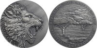 Cameroon 2000 Francs Panthera Leo Expressions of Wildlife 2 oz Antique finish Silver Coin 2000 Francs -