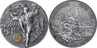Niue 5 Dollars Shaolin Kung Fu Crane Martial Arts Styles 2 oz Antique finish Silver Coin 5$ Niu