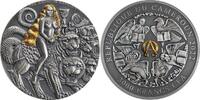 Cameroon 3000 Francs The Whore of Babylon Apocalypse 3 oz Antique finish Silver Coin 3000 Francs CFA -