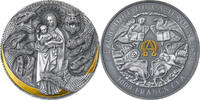 Cameroon 3000 Francs The Lady and the Dragon Apocalypse 3 oz Antique finish Silver Coin 3000 Francs -